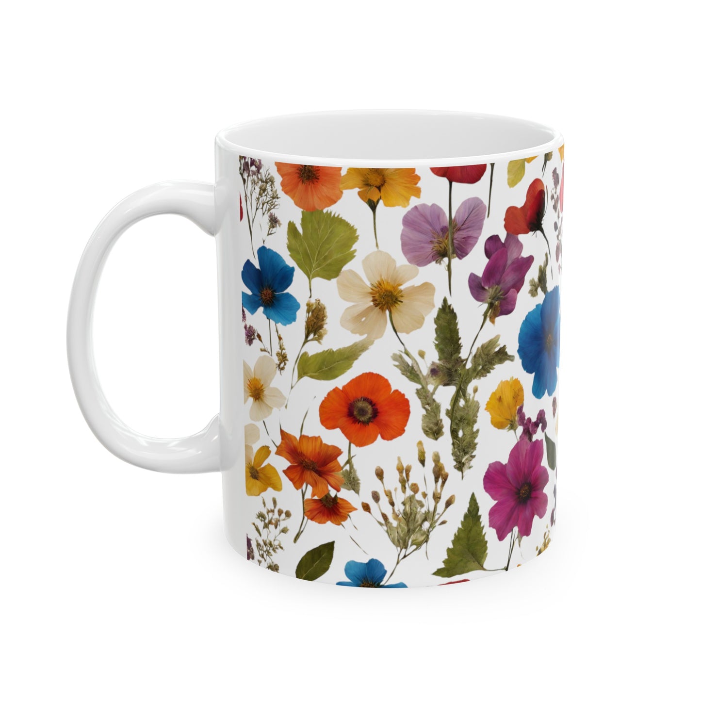 'Floral Fix' - Ceramic Mug, 11oz