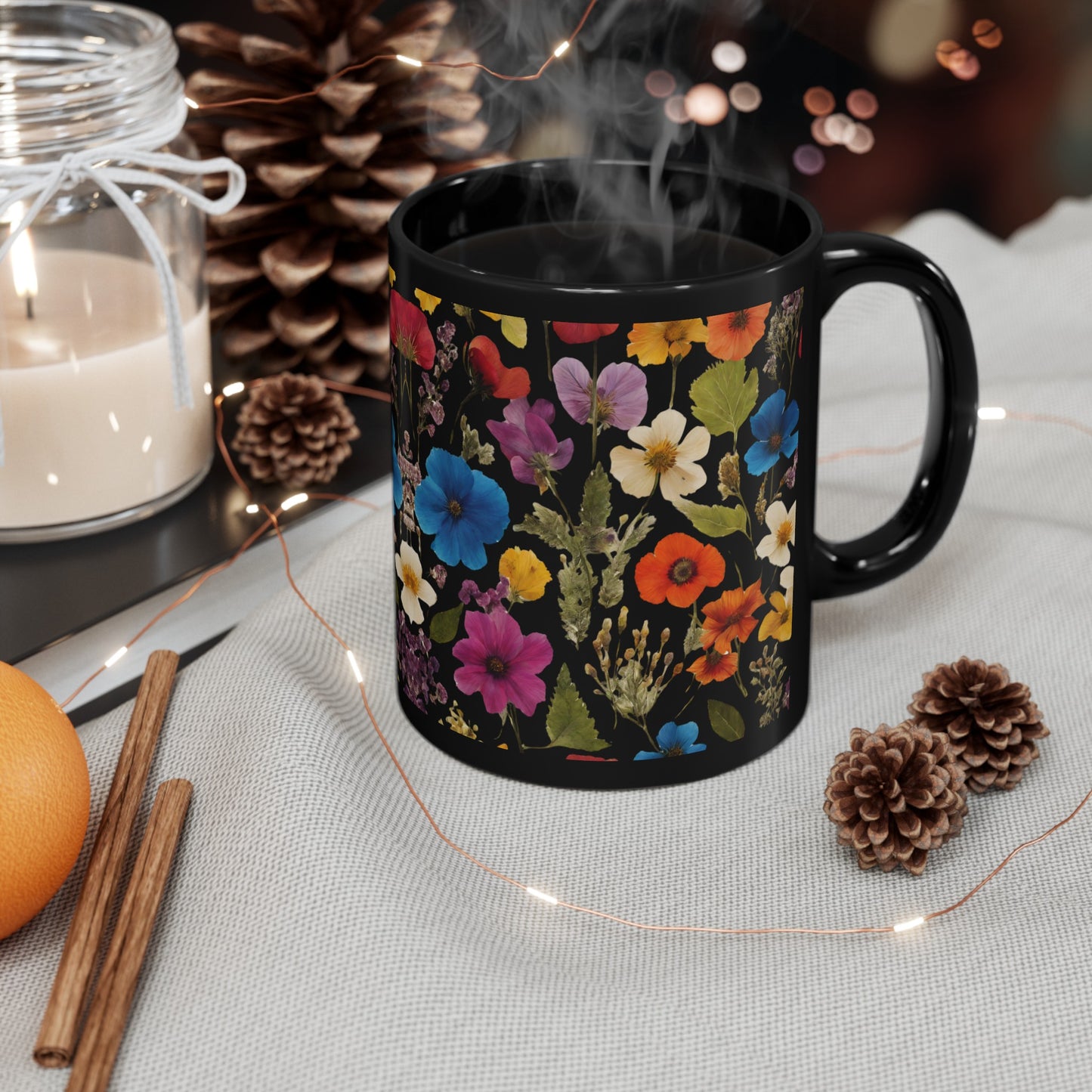 'Floral Fest' - Ceramic Mug 11oz