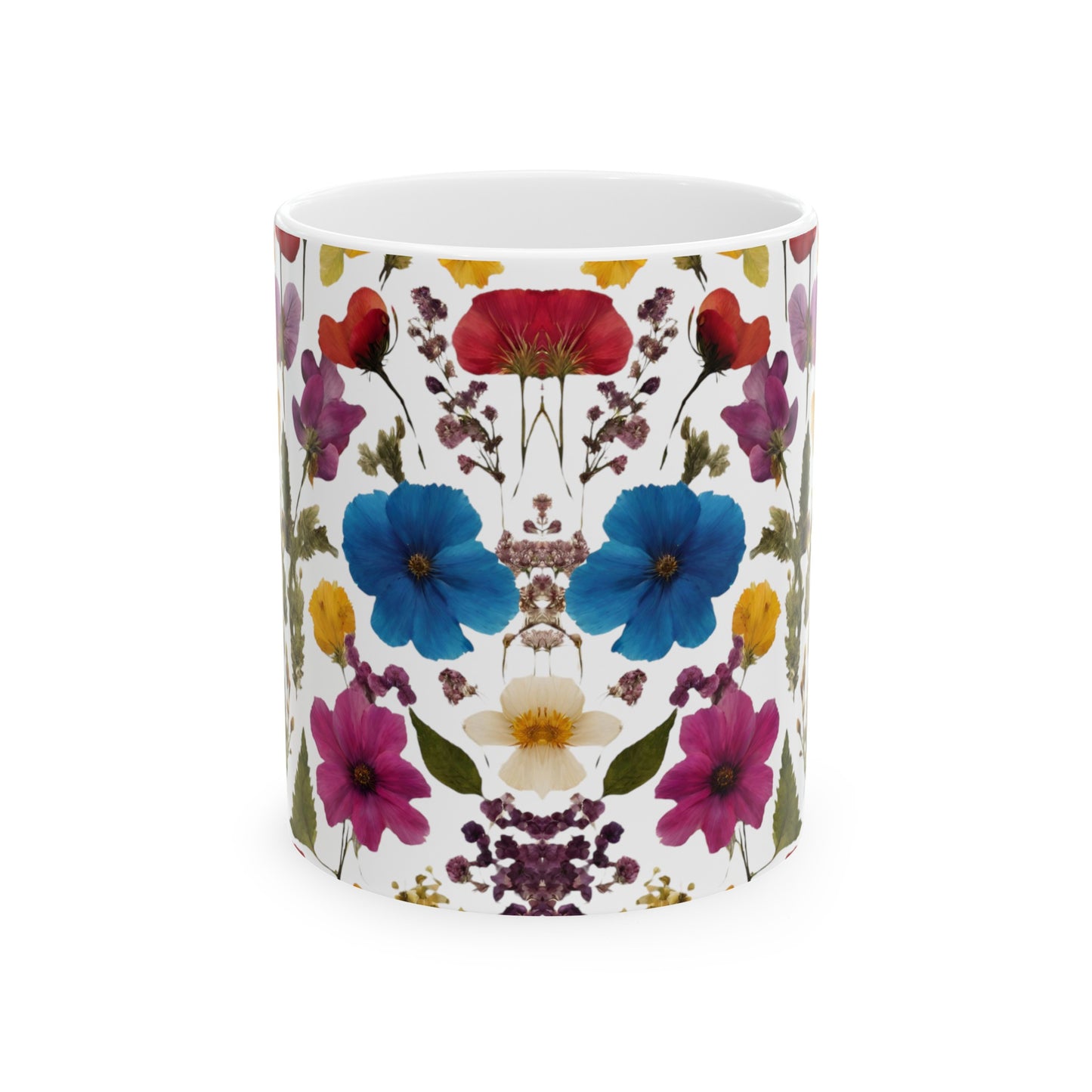 'Floral Fix' - Ceramic Mug, 11oz