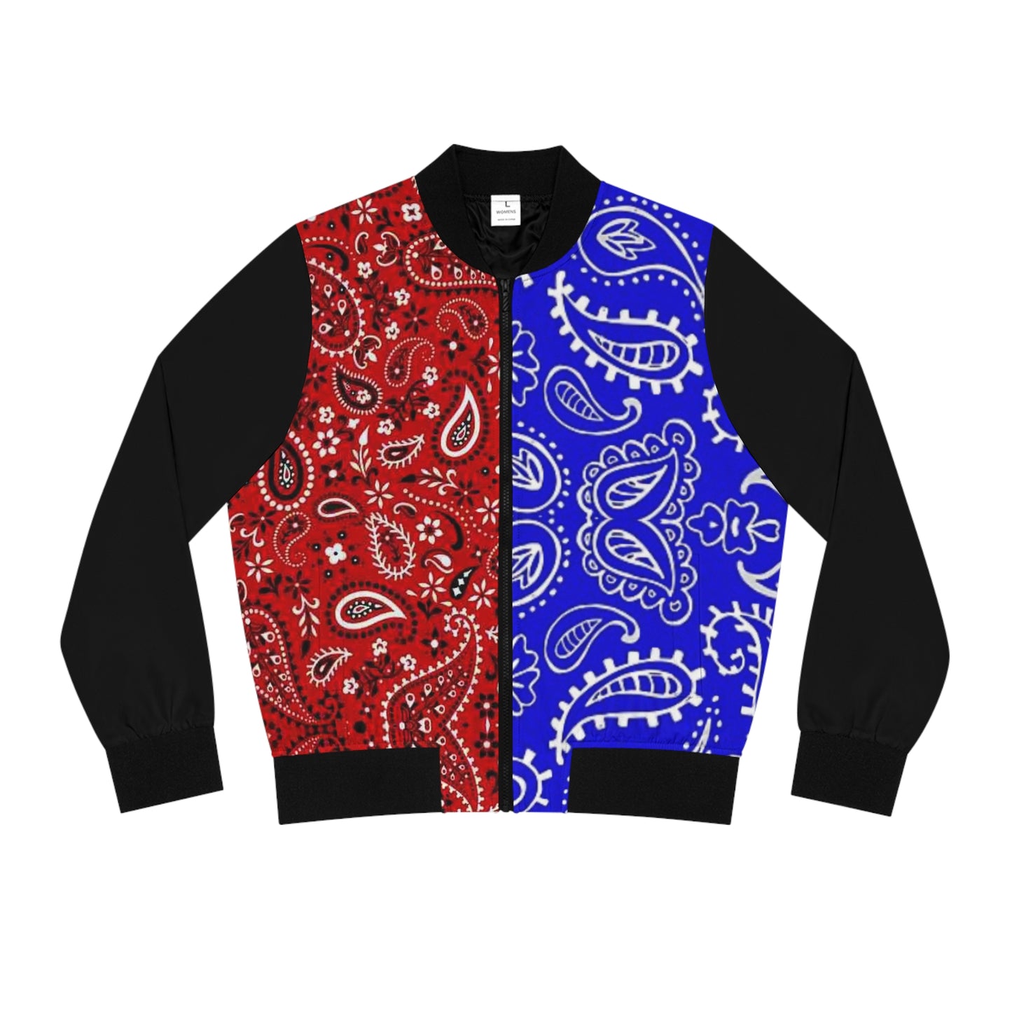 "Mixed Bandana" - Women's Bomber Jacket
