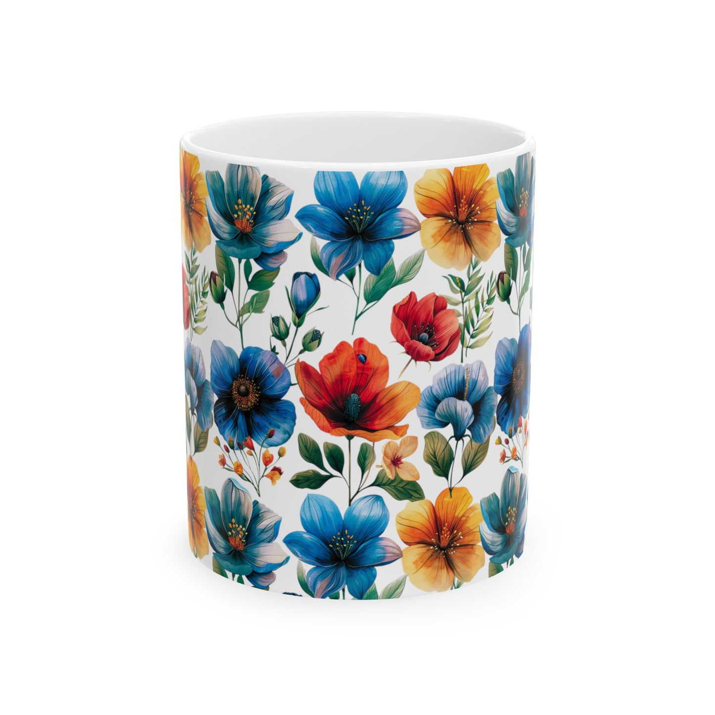 'Florally Fantastic' - Ceramic Mug, 11oz