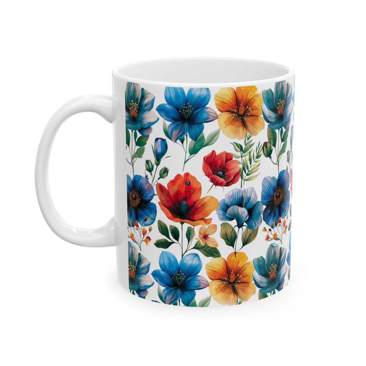 'Florally Fantastic' - Ceramic Mug, 11oz