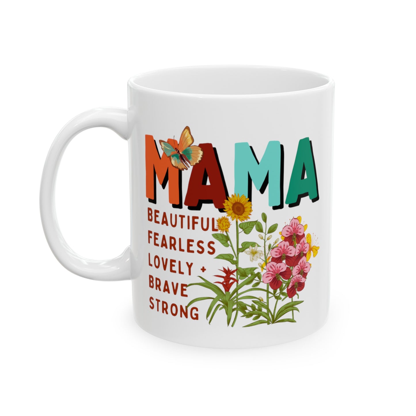 'MAMA' Description - Ceramic Mug, 11oz