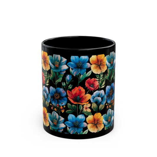 'Fun Floral' -  Ceramic Mug 11oz