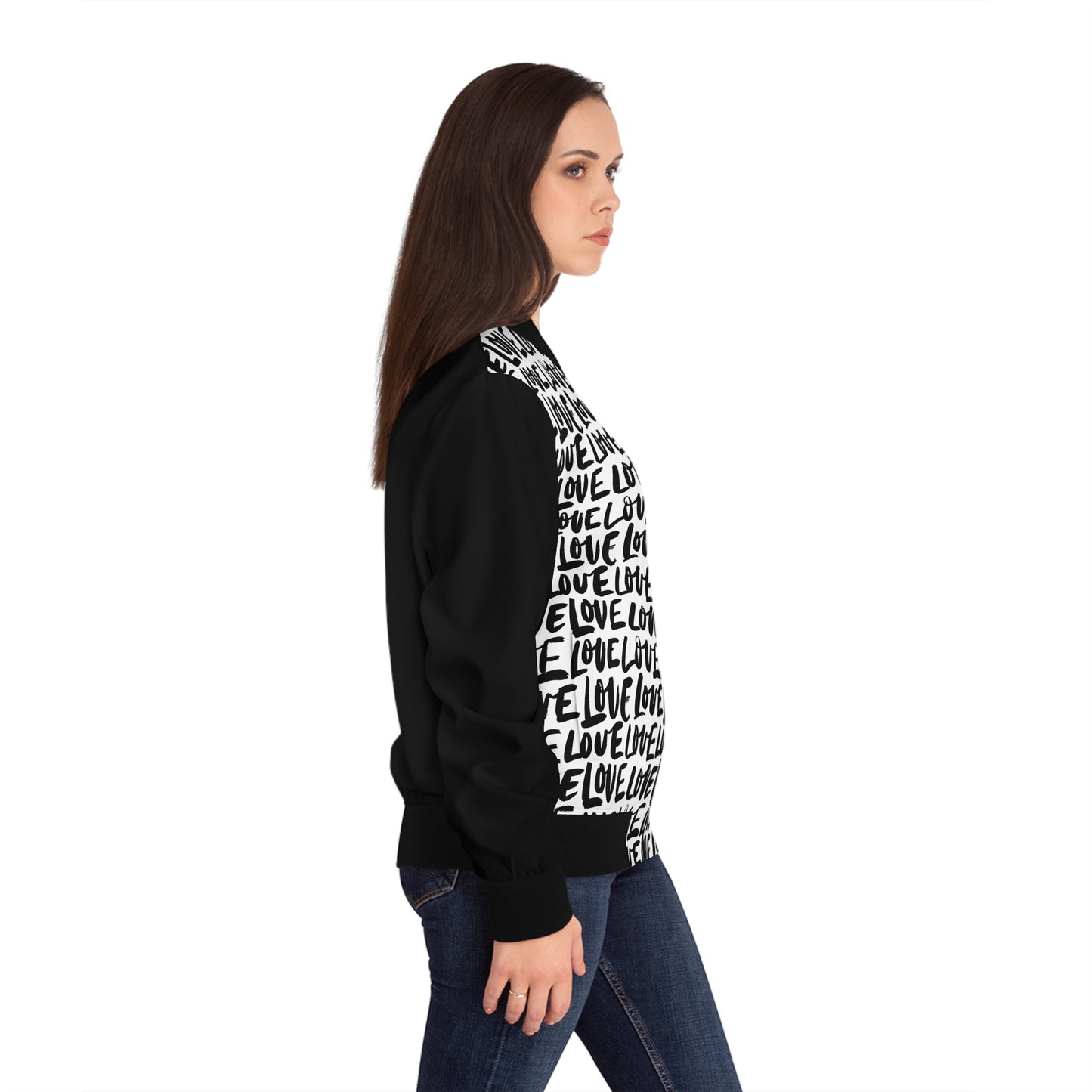 "Love Bombing" - Women's Bomber Jacket