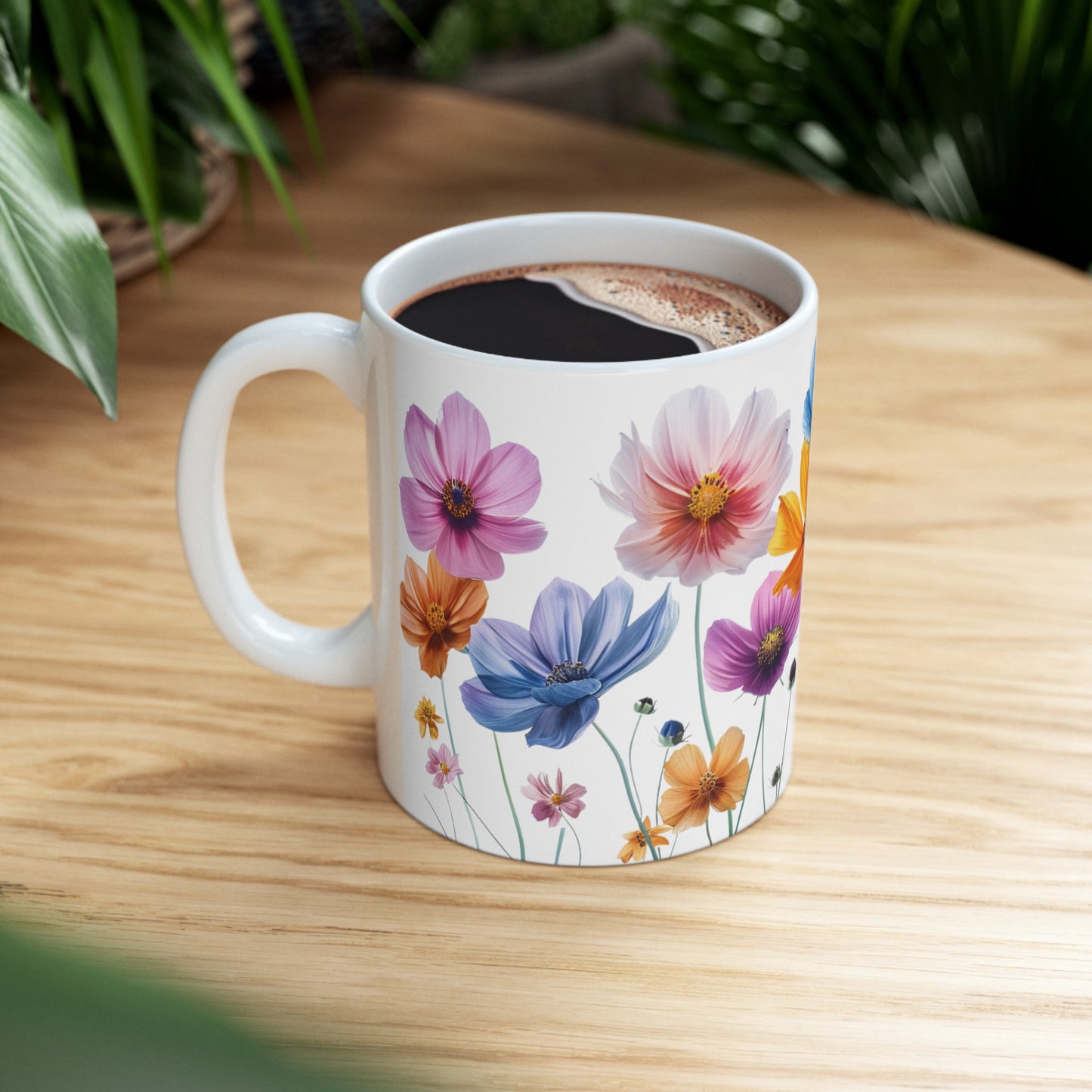 'Beauty Blooms' - Ceramic Mug, 11oz