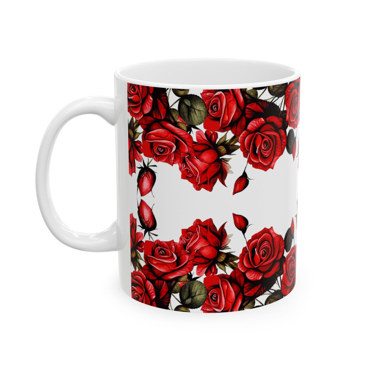 'Roses Are Red'- Ceramic Mug, 11oz