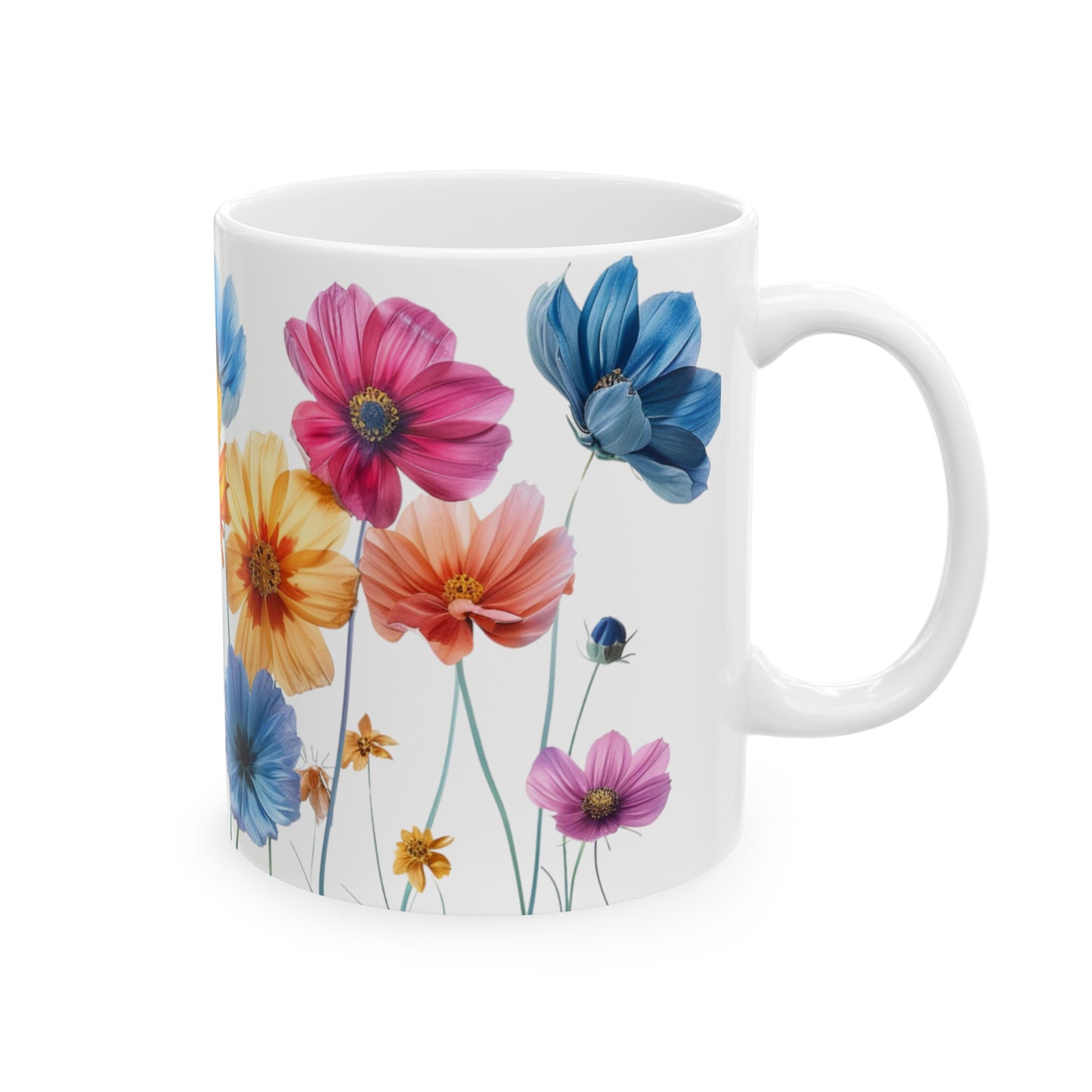 'Beauty Blooms' - Ceramic Mug, 11oz