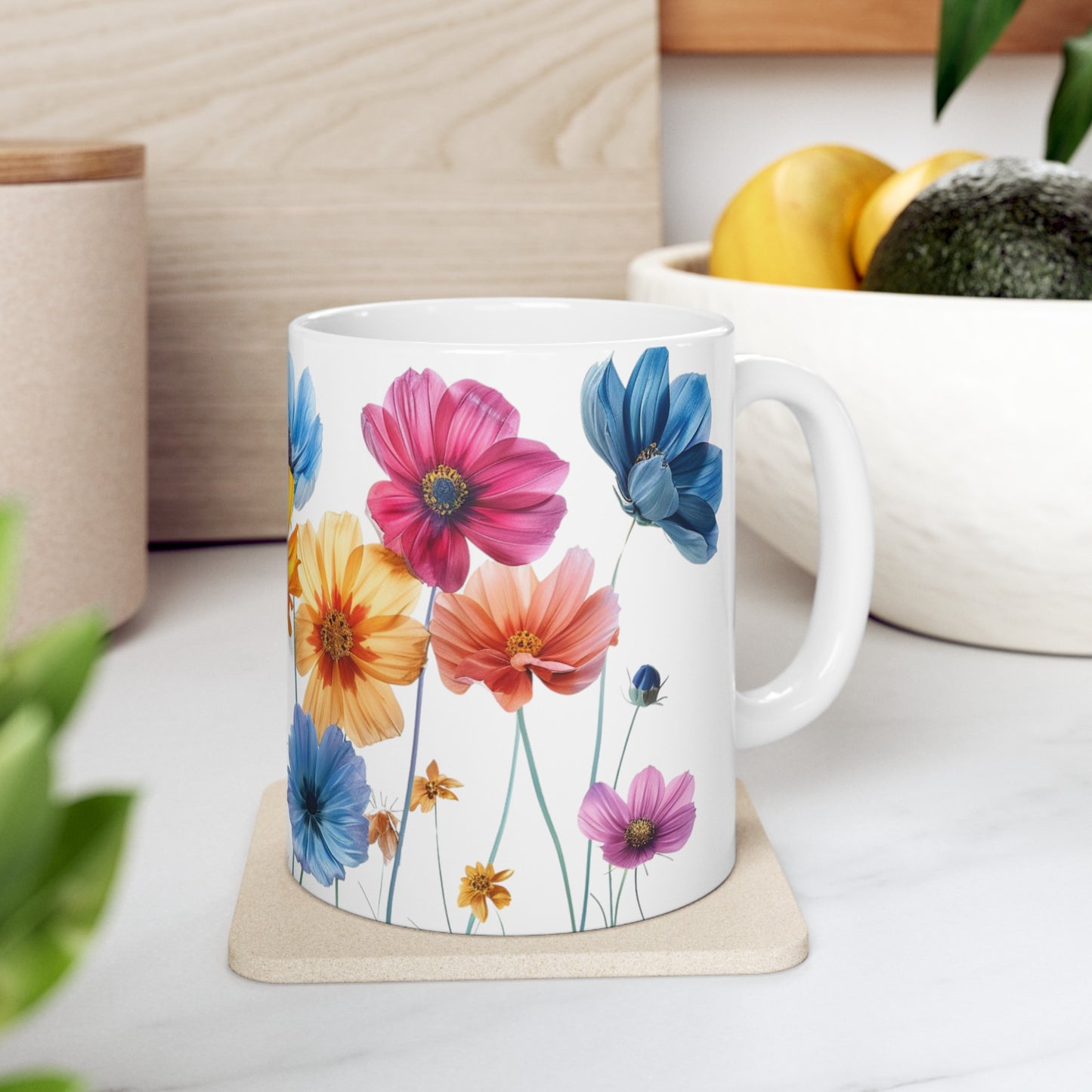 'Beauty Blooms' - Ceramic Mug, 11oz