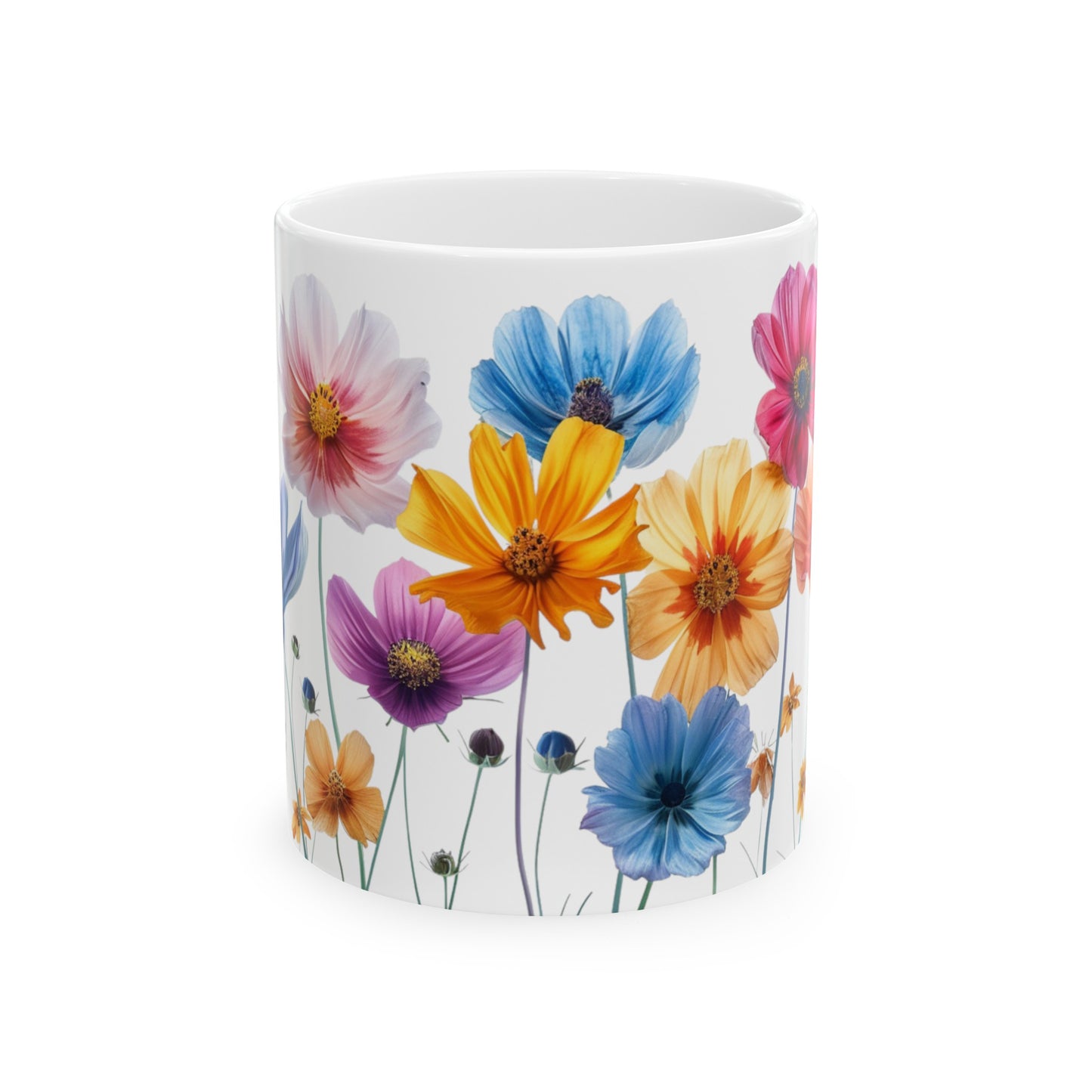 'Beauty Blooms' - Ceramic Mug, 11oz