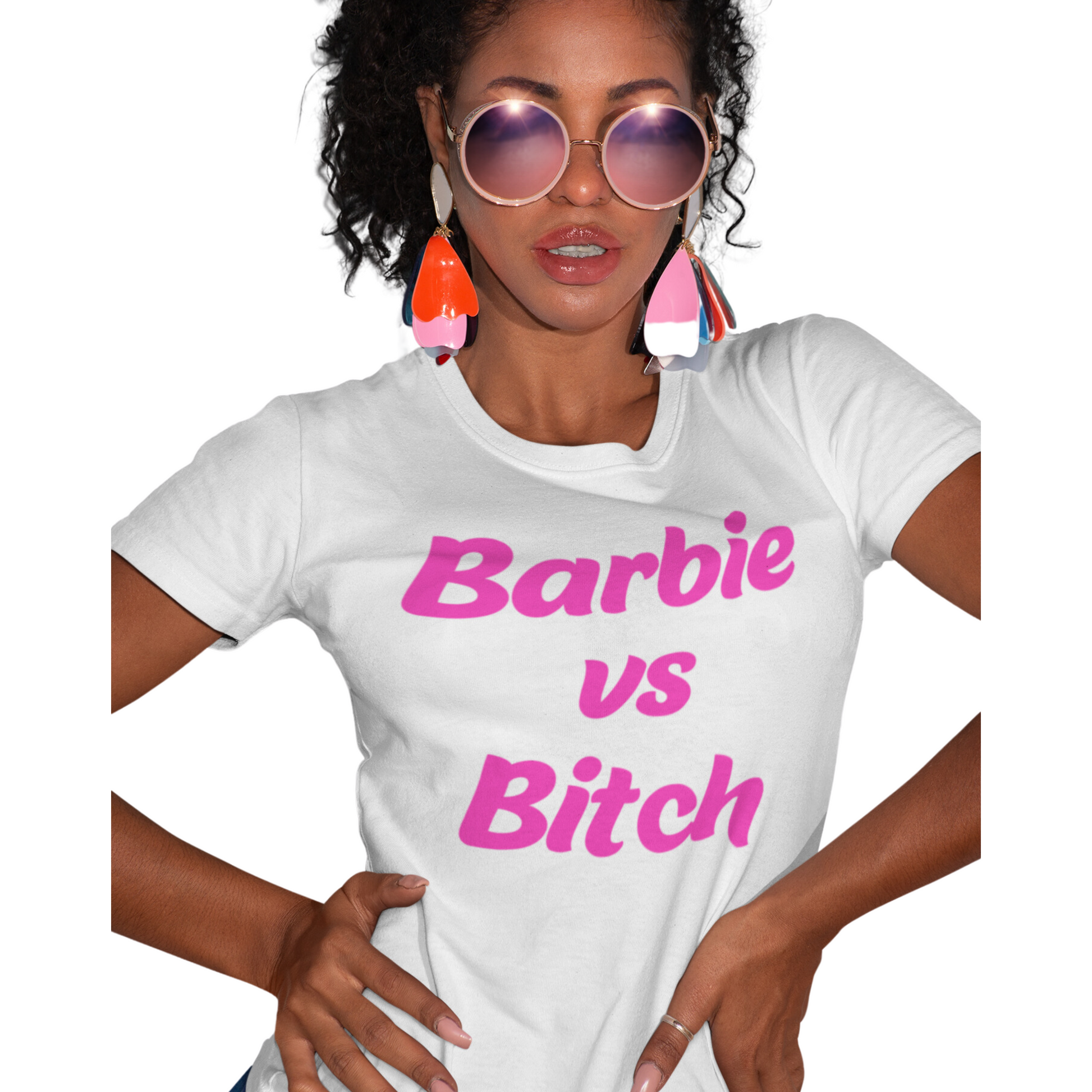 BARBIE BITCH T-SHIRT PINK