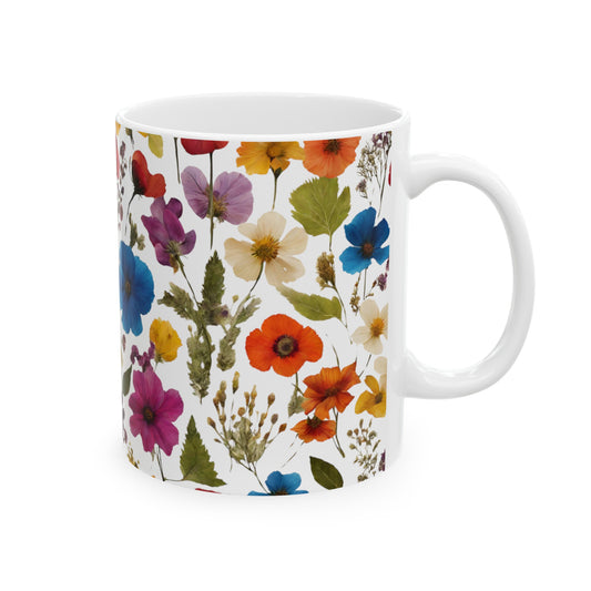 'Floral Fix' - Ceramic Mug, 11oz