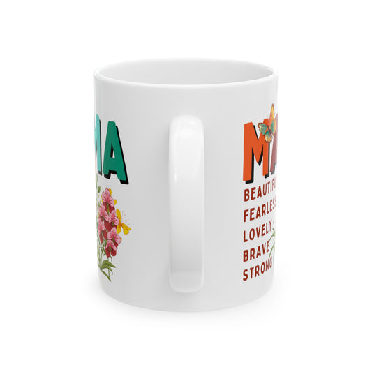 'MAMA' Description - Ceramic Mug, 11oz