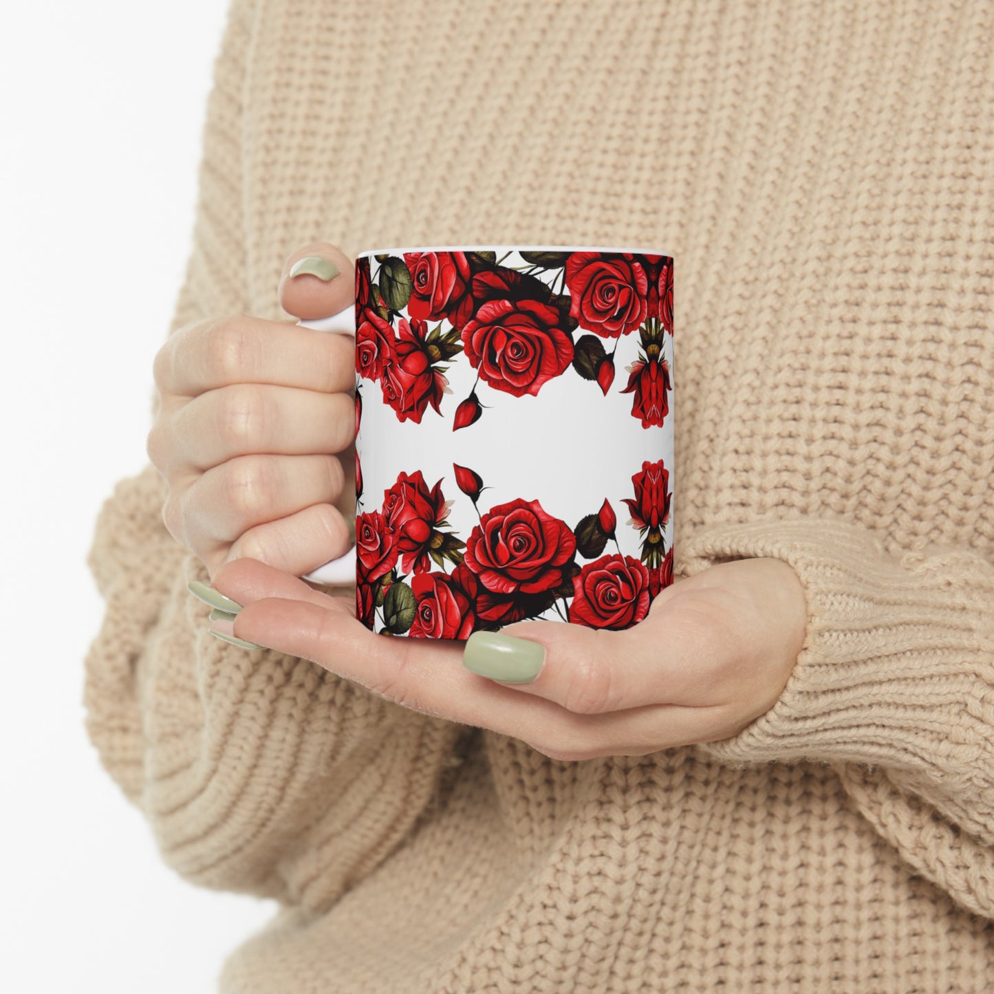 'Roses Are Red'- Ceramic Mug, 11oz