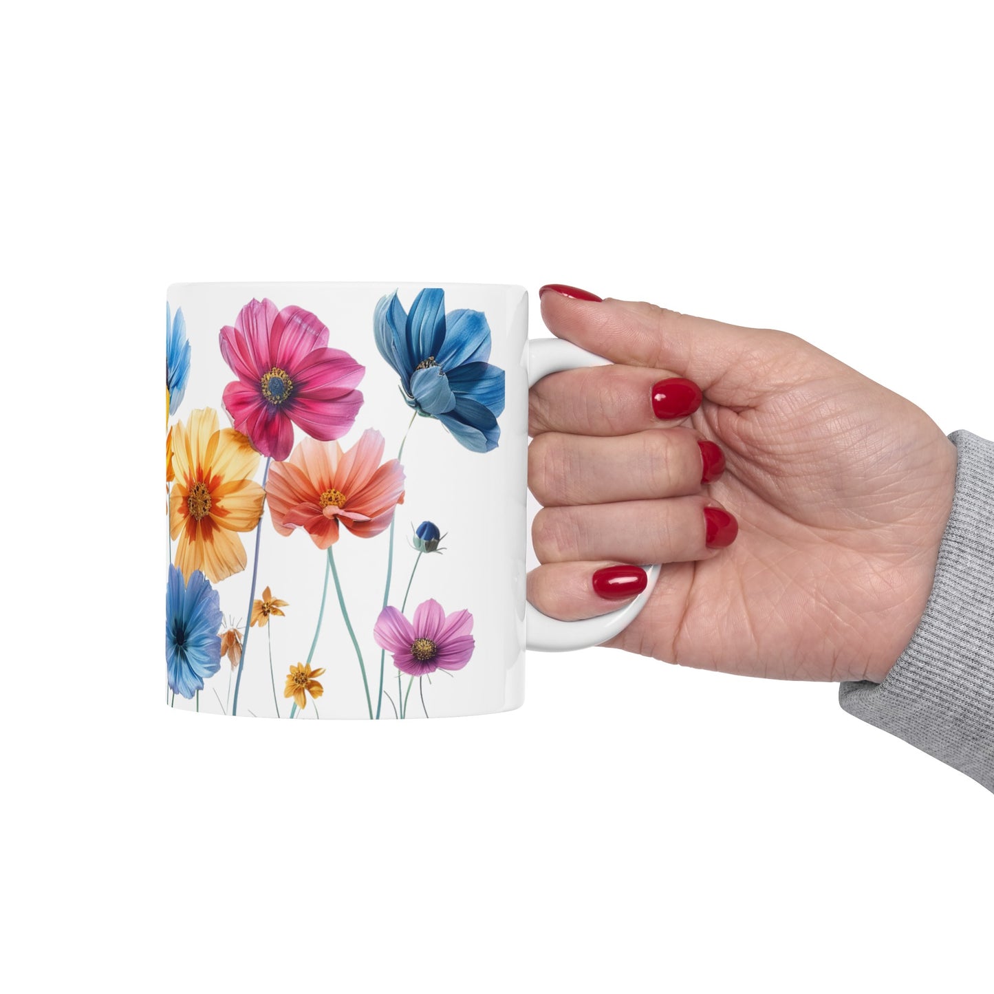 'Beauty Blooms' - Ceramic Mug, 11oz